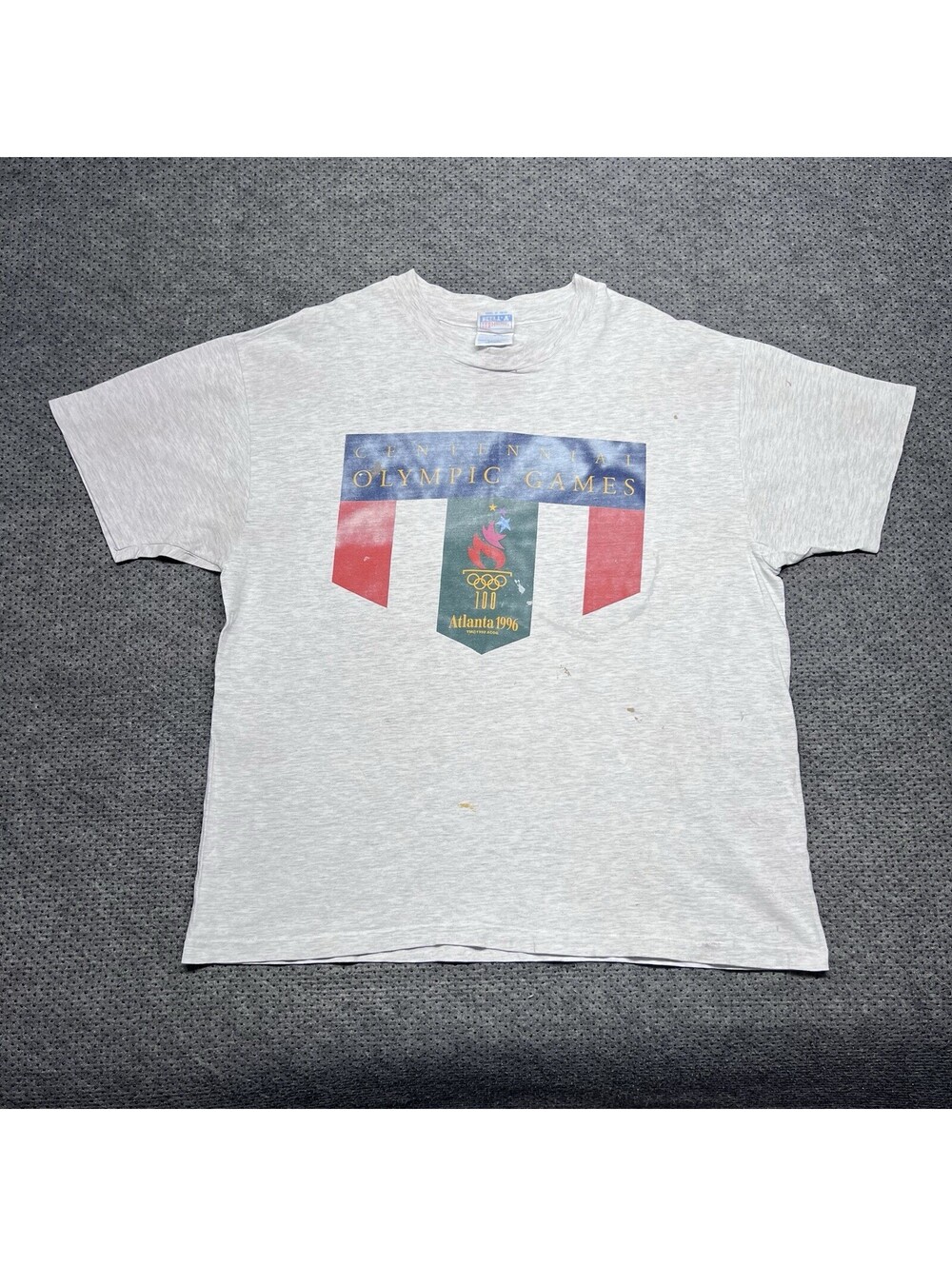 Vintage 1992 Atlanta Summer Olympics Games Of 1996 T-Shirt XL RARE MENS WHITE